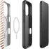 Rose Gold Chevron iPhone 16 Pro Magsafe Impact Case